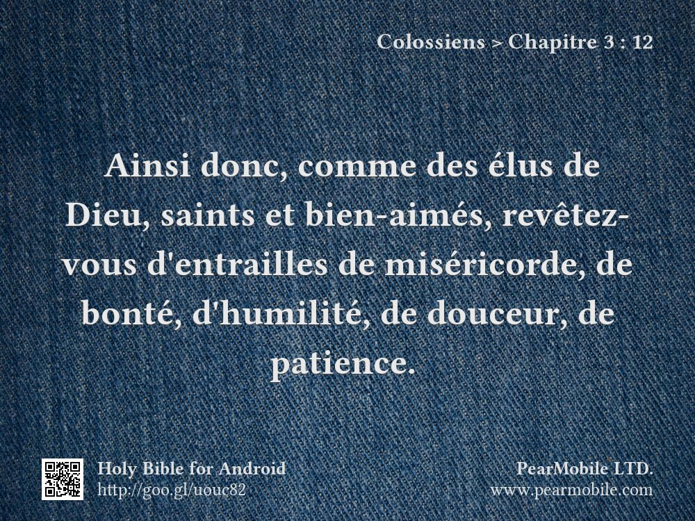 Colossiens, Chapitre 3:12